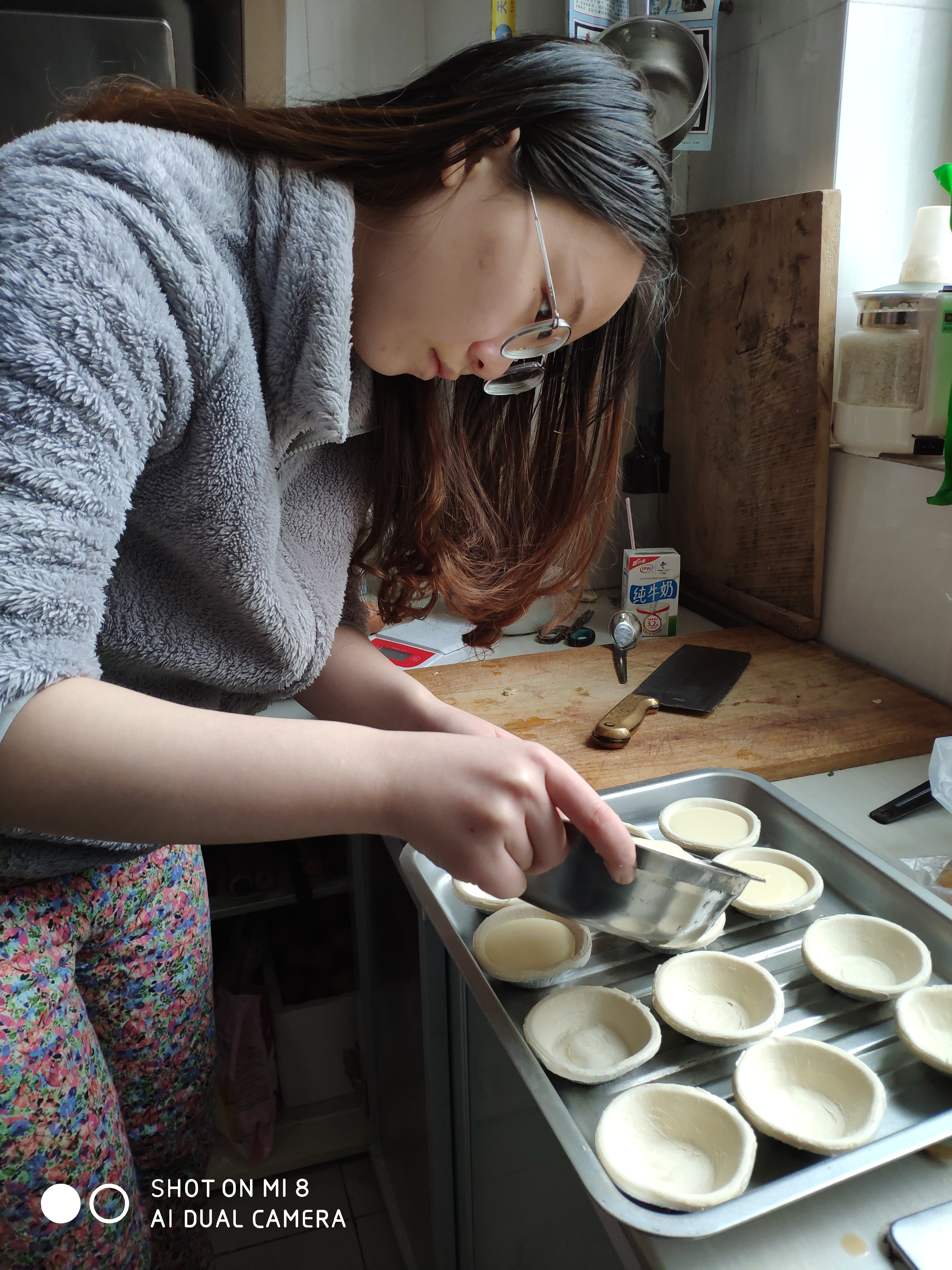 宝宝为我做蛋挞